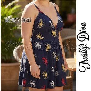 Trashy Diva Minda Romper in Crawfish Print Size 24